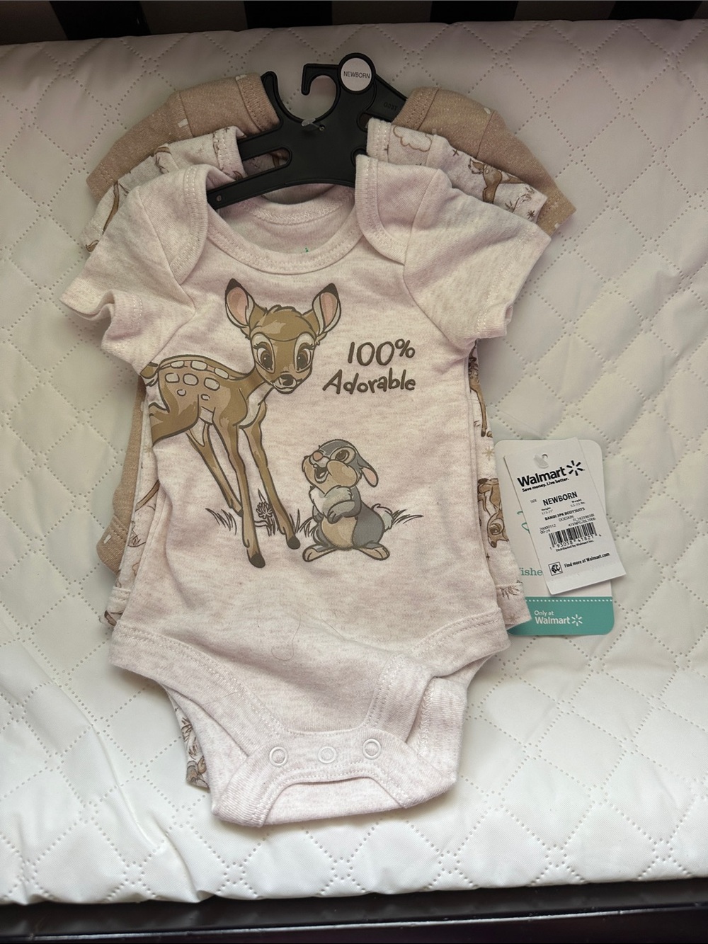 wonder nation Disney Bambi & Thumper 100% Adorable Baby One-Piece NWT